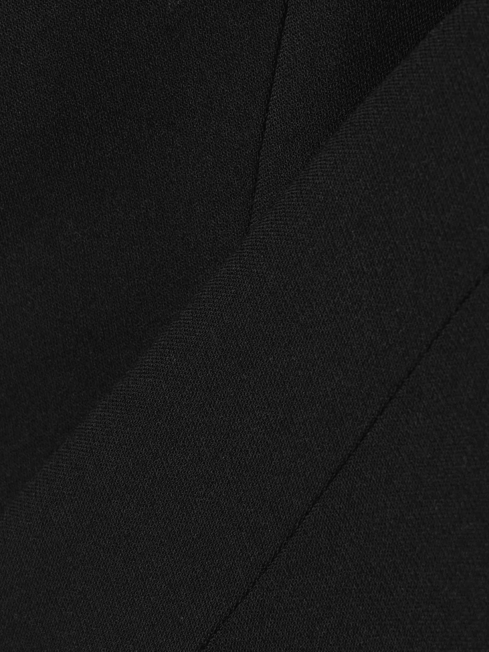 Close-up detail of the Bettter Capote Cutout Wool-blend and Satin Halterneck Top