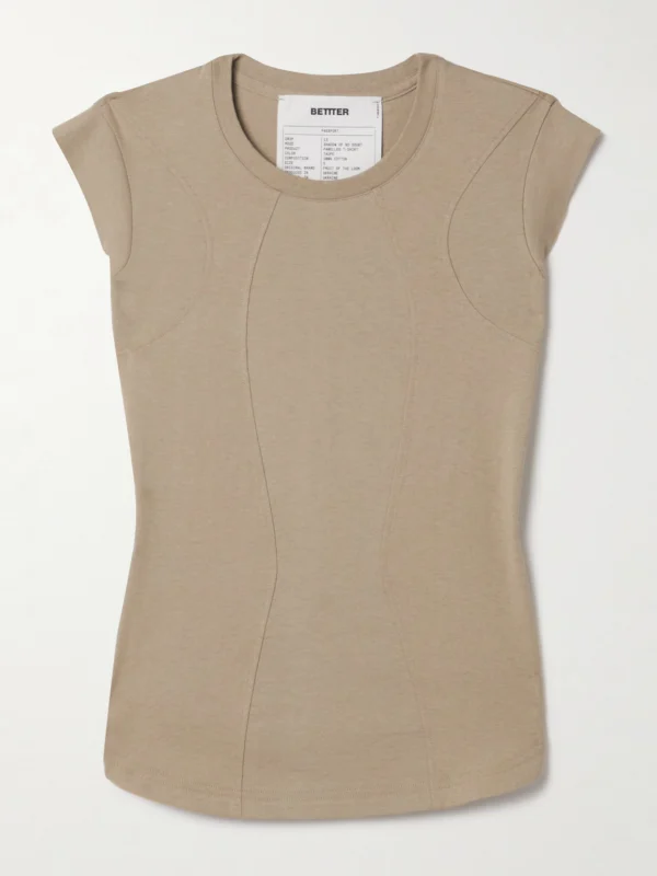 Bettter Paneled Cotton-jersey T-shirt