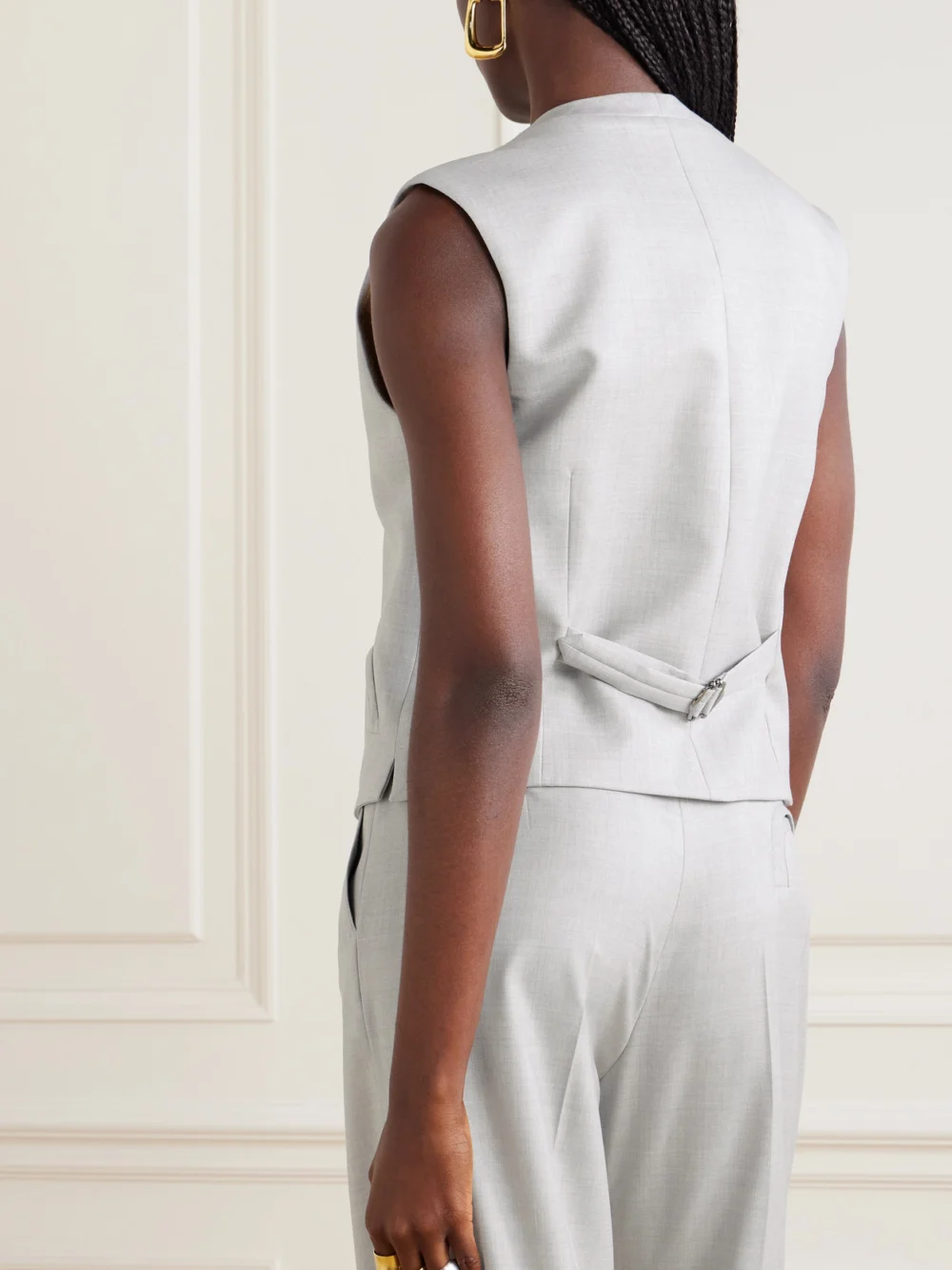 Back view of the BLAZÉ Milano Feral Wool Vest