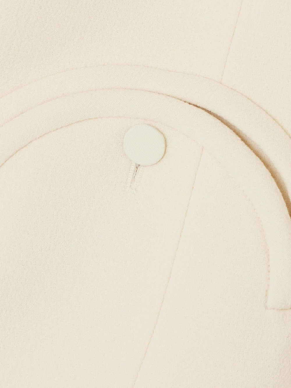 Close-up detail of the BLAZÉ Milano Resolute Everyday Double-breasted Silk Twill-trimmed Wool-crepe Blazer