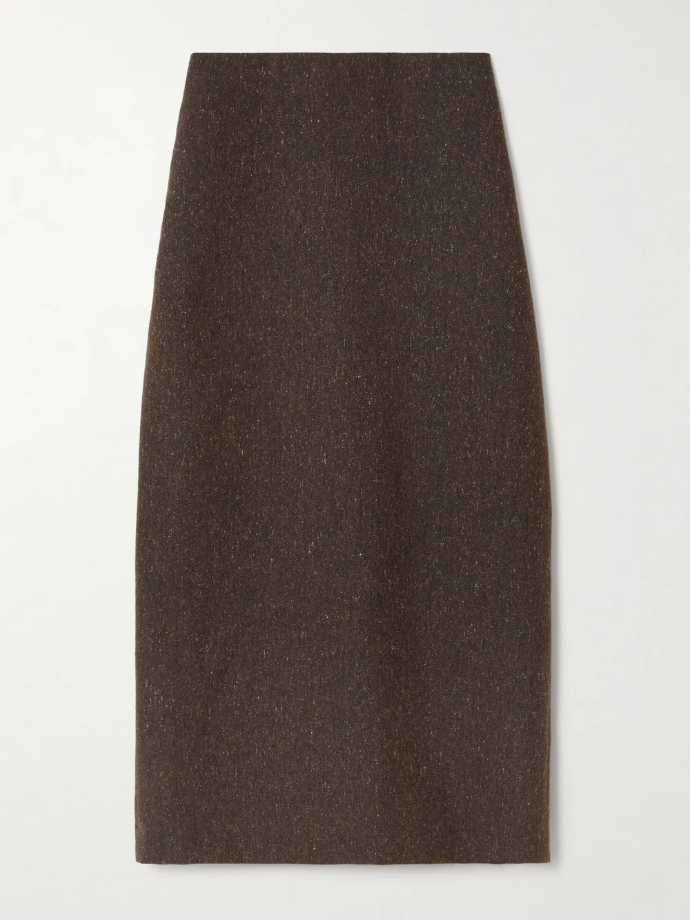 BLAZÉ Milano Sussex Wool-blend Midi Skirt in brown