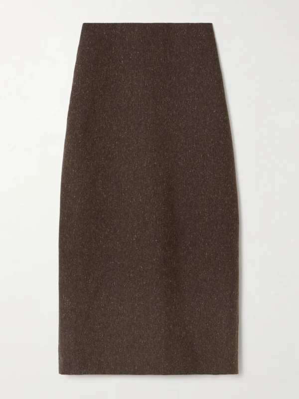 BLAZÉ Milano Sussex Wool-blend Midi Skirt
