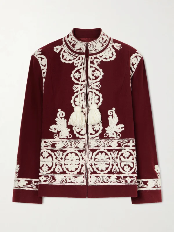 Bode Estate Embroidered Wool Jacket