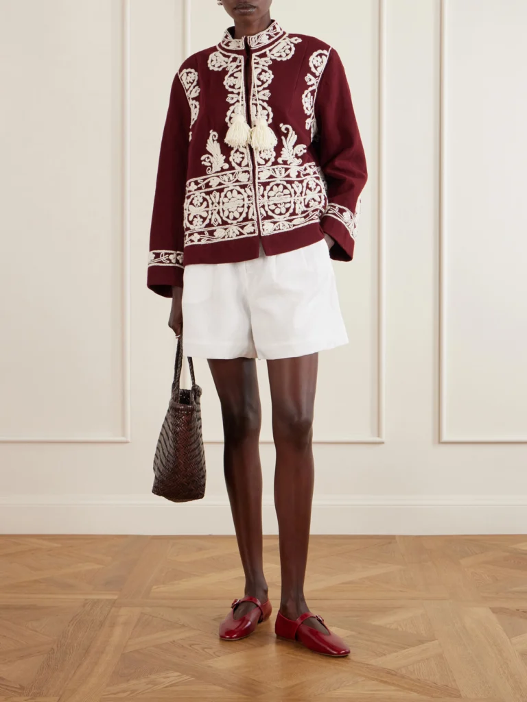 Bode Estate Embroidered Wool Jacket