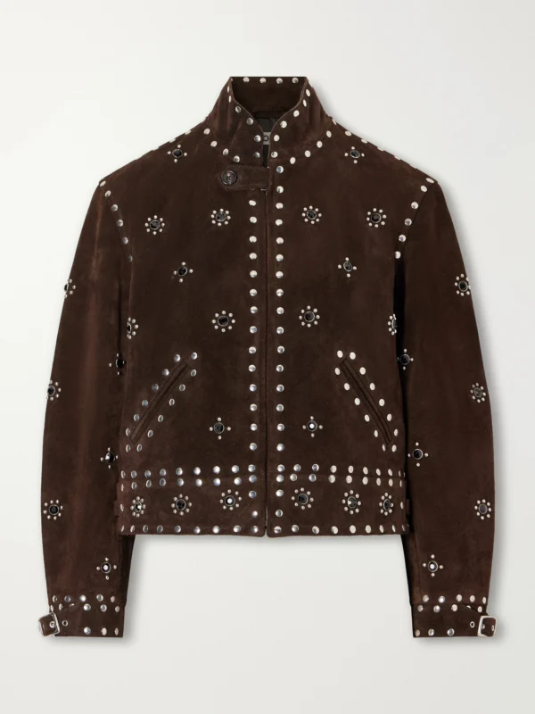 Bode Howard Studded Suede Jacket