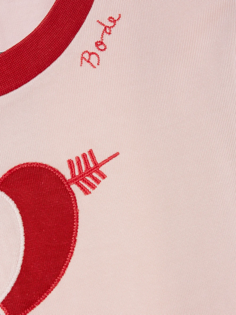 Close-up detail of the Bode Wonderland Embroidered Jersey T-shirt