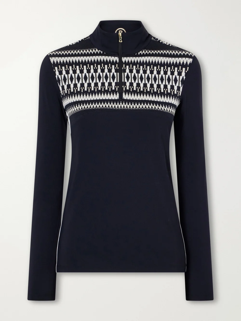 Bogner Joalyn Knit-detailed Jersey Baselayer in black