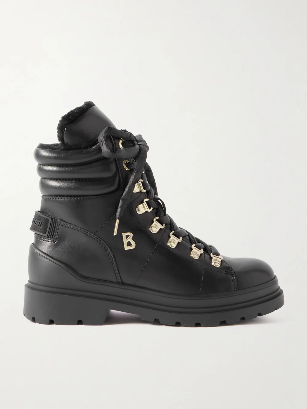 Bogner St. Moritz 14 Shearling-lined Leather Ankle Boots in black