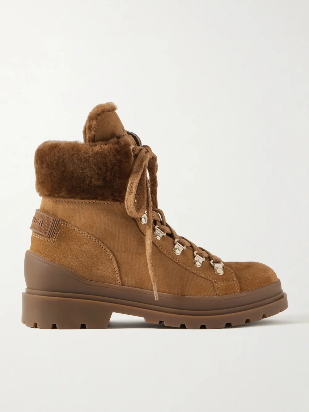 Bogner St. Moritz 18 Shearling-lined Suede Ankle Boots in tan