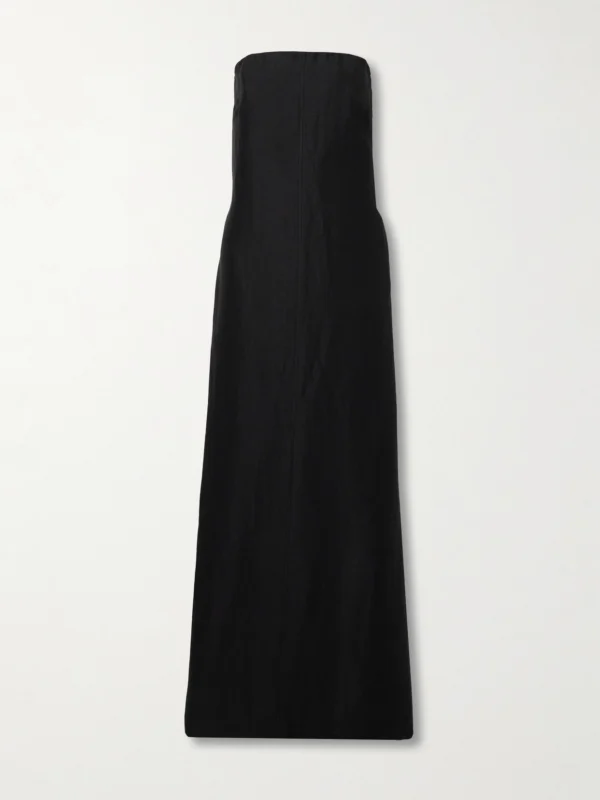 Bondi Born Bormio Strapless Woven Maxi Dress