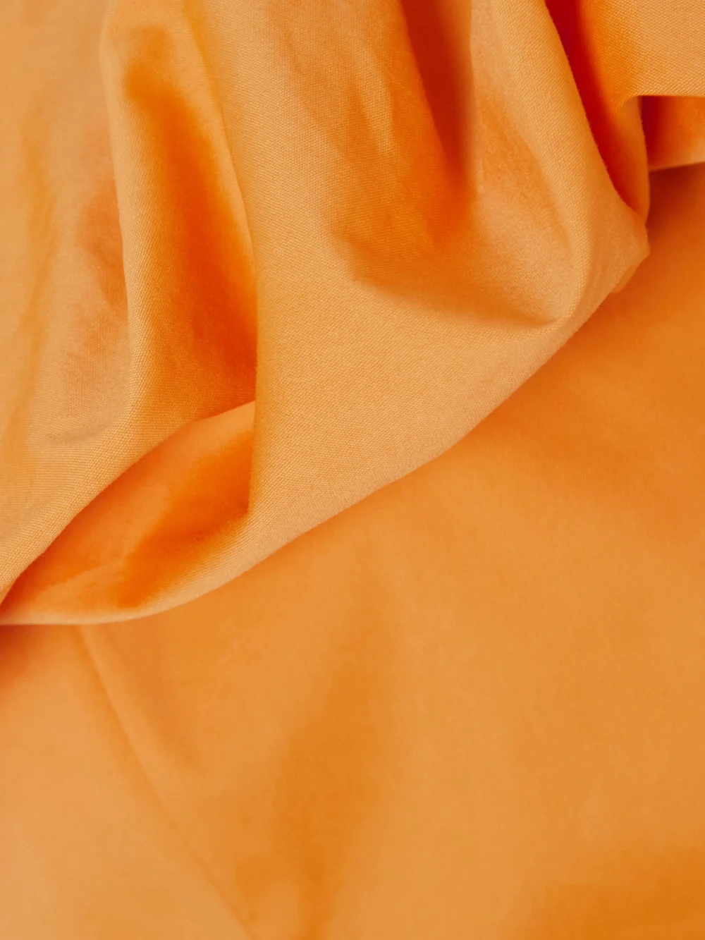 Close-up detail of the Bondi Born Madeira Off-the-shoulder Organic Cotton-blend Poplin Mini Dress