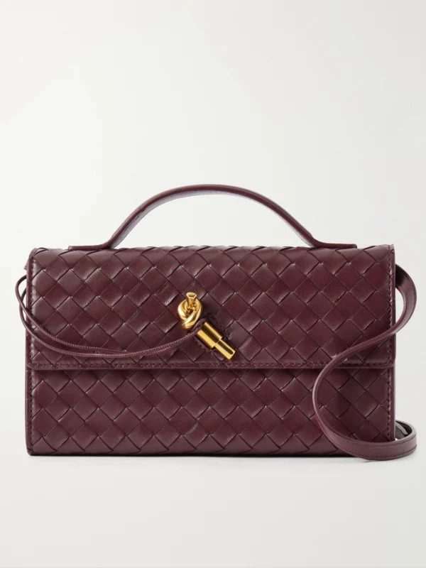 Bottega Veneta Andiamo Intrecciato Leather Top-handle Bag