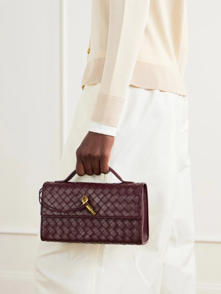 Bottega Veneta Andiamo Intrecciato Leather Top-handle Bag