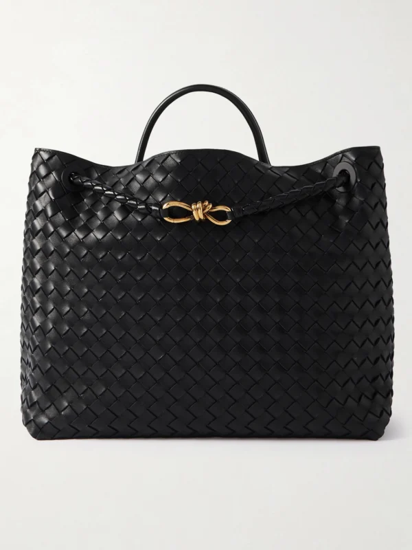 Bottega Veneta Andiamo Large Intrecciato Leather Top-handle Bag