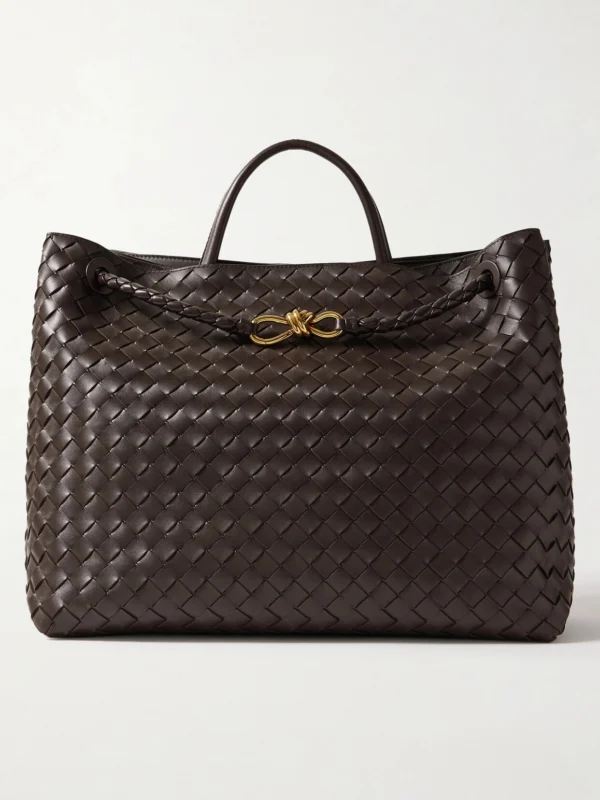 Bottega Veneta Andiamo Large Intrecciato Leather Top-handle Bag