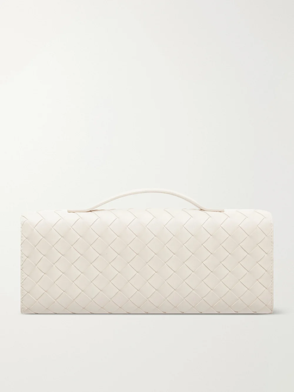 Back view of the Bottega Veneta Andiamo Long Intrecciato Leather Clutch