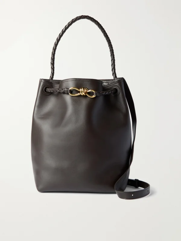 Bottega Veneta Andiamo Medium Leather Bucket Bag