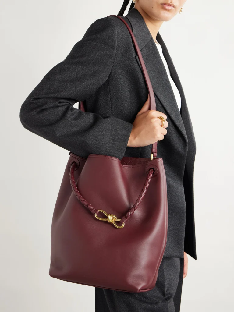 Bottega Veneta Andiamo Medium Leather Bucket Bag