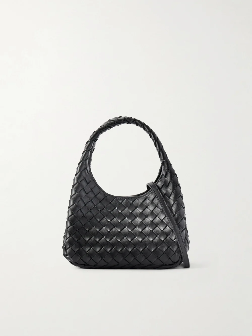 Bottega Veneta Baby Campana 19 Leather Shoulder Bag in black