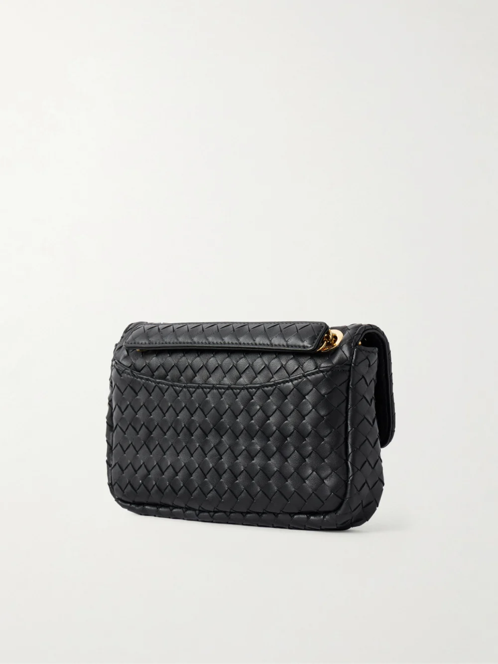 Back view of the Bottega Veneta Baby Madison Leather Shoulder Bag