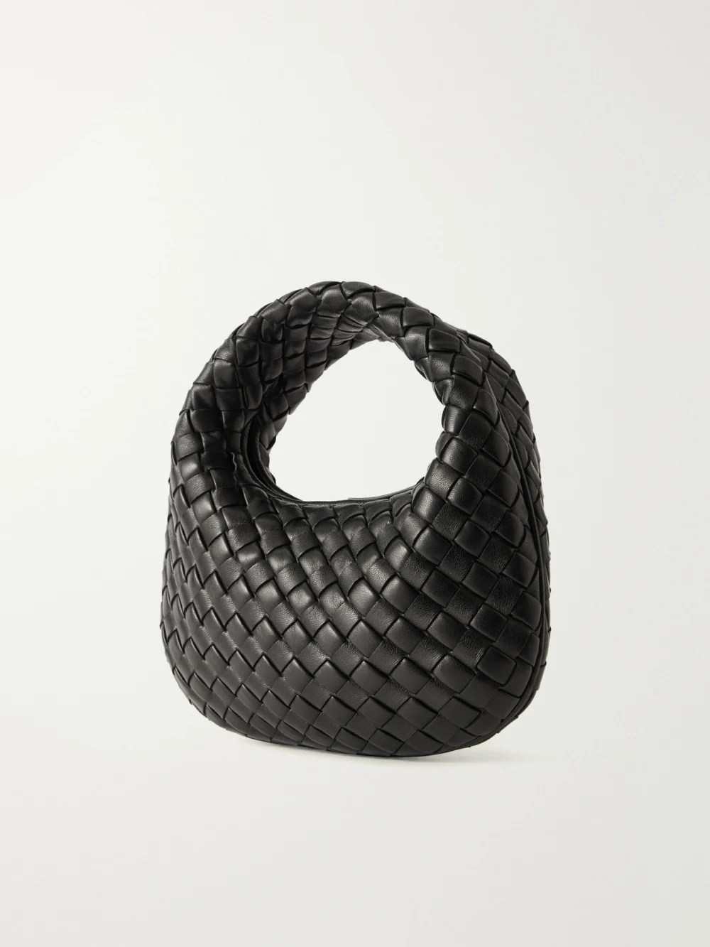 Back view of the Bottega Veneta Baby Veneta Intrecciato Leather Top-handle Bag