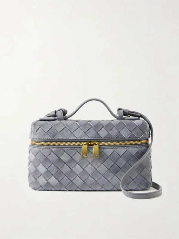 Bottega Veneta Bang Bang Intrecciato Suede Tote