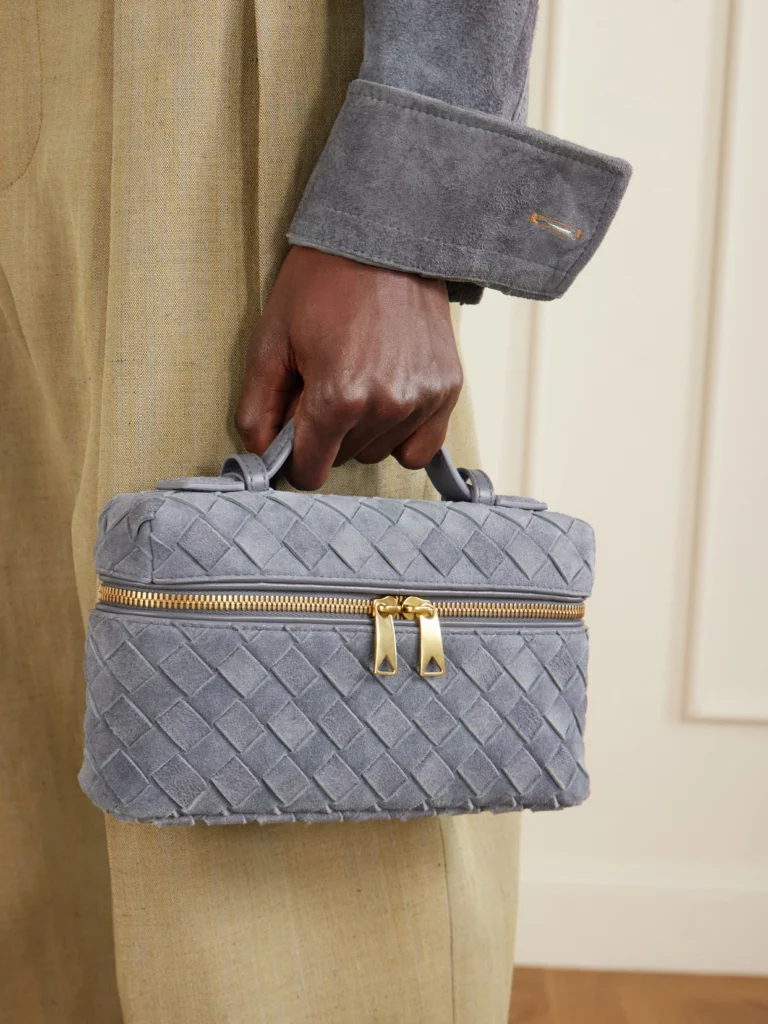 Bottega Veneta Bang Bang Intrecciato Suede Tote