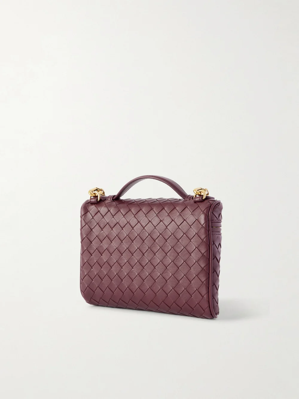 Back view of the Bottega Veneta Bang Bang Small Intrecciato Leather Tote