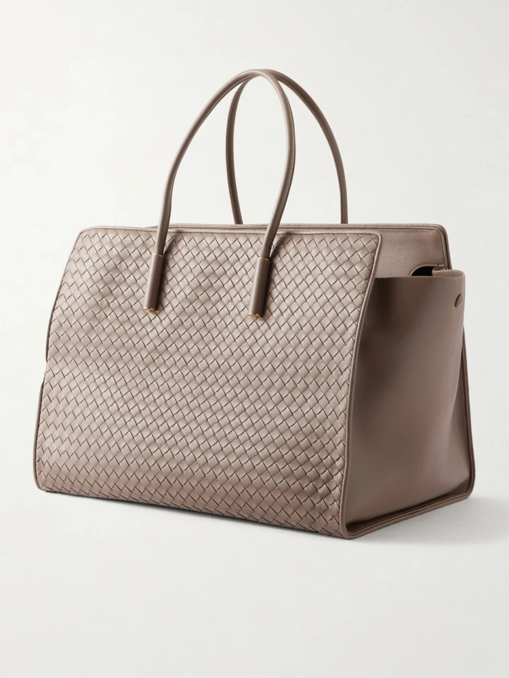 Back view of the Bottega Veneta Barbara Intrecciato Leather Tote Bag