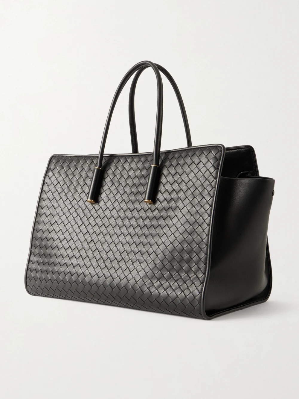Back view of the Bottega Veneta Barbara Intrecciato Leather Tote