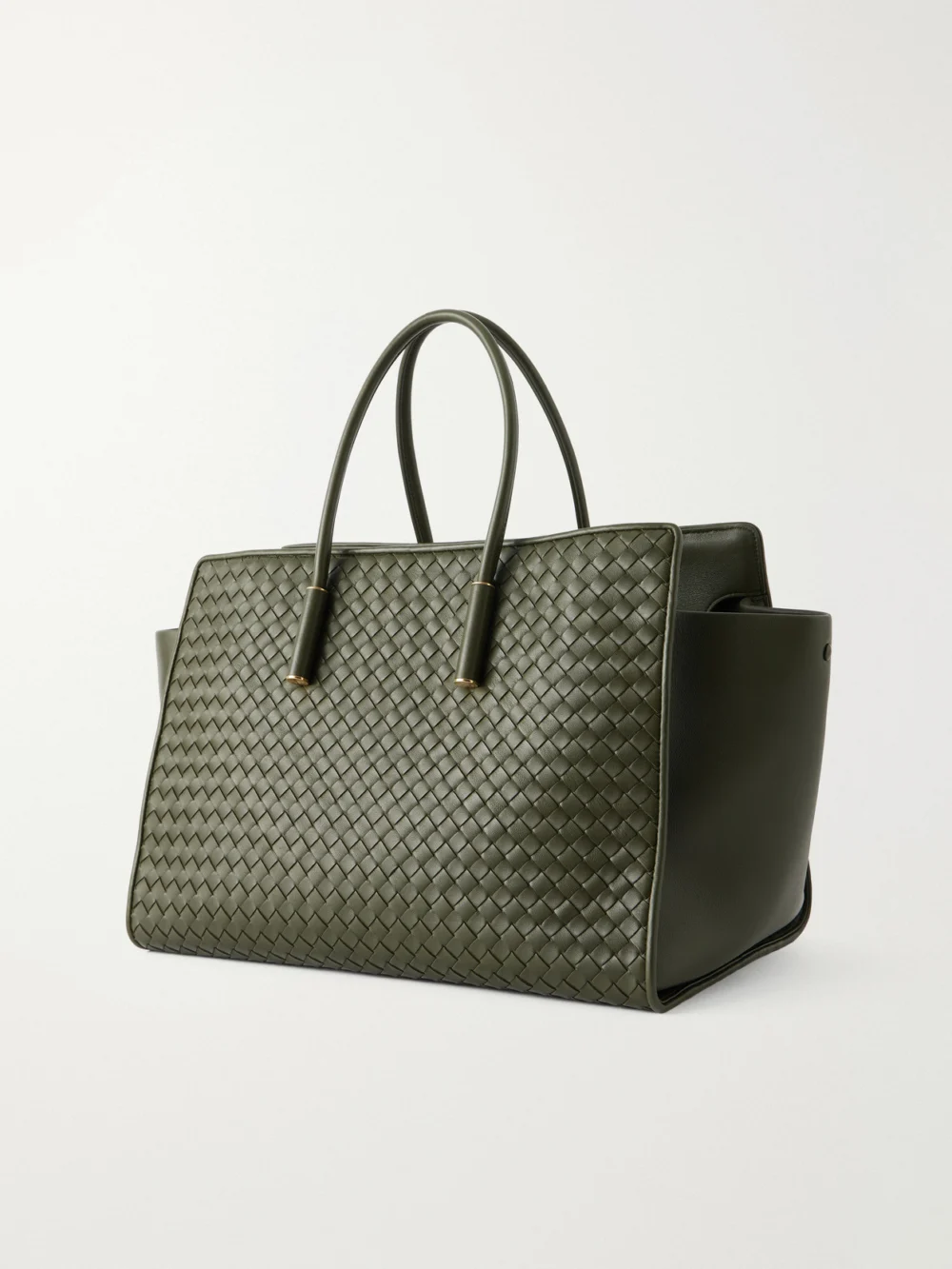 Back view of the Bottega Veneta Barbara Intrecciato Leather Tote