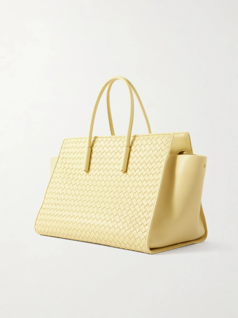 Back view of the Bottega Veneta Barbara Intrecciato Leather Tote