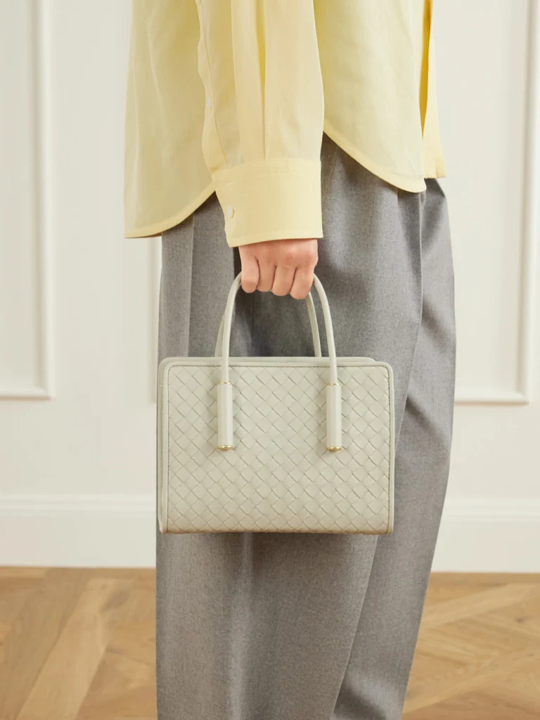 Bottega Veneta Barbara Mini Intrecciato Leather Tote