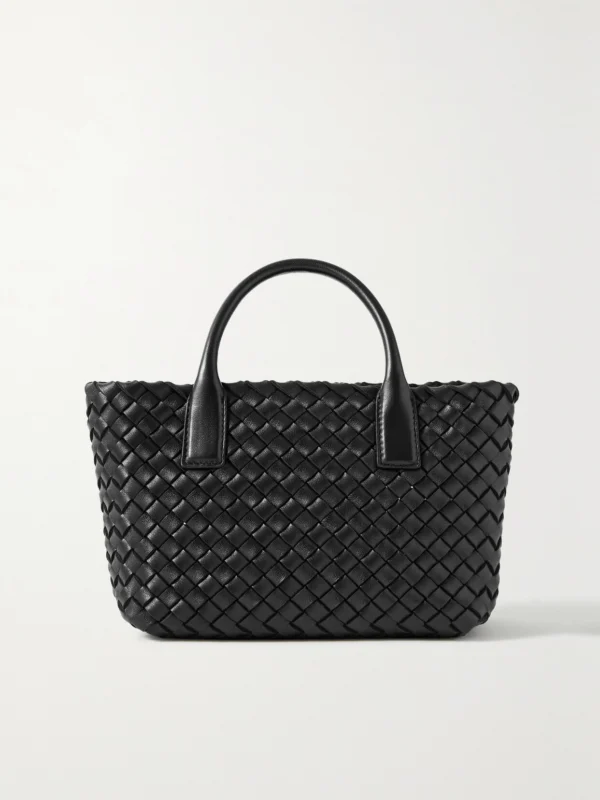 Bottega Veneta Cabat Mini Intrecciato Leather Tote