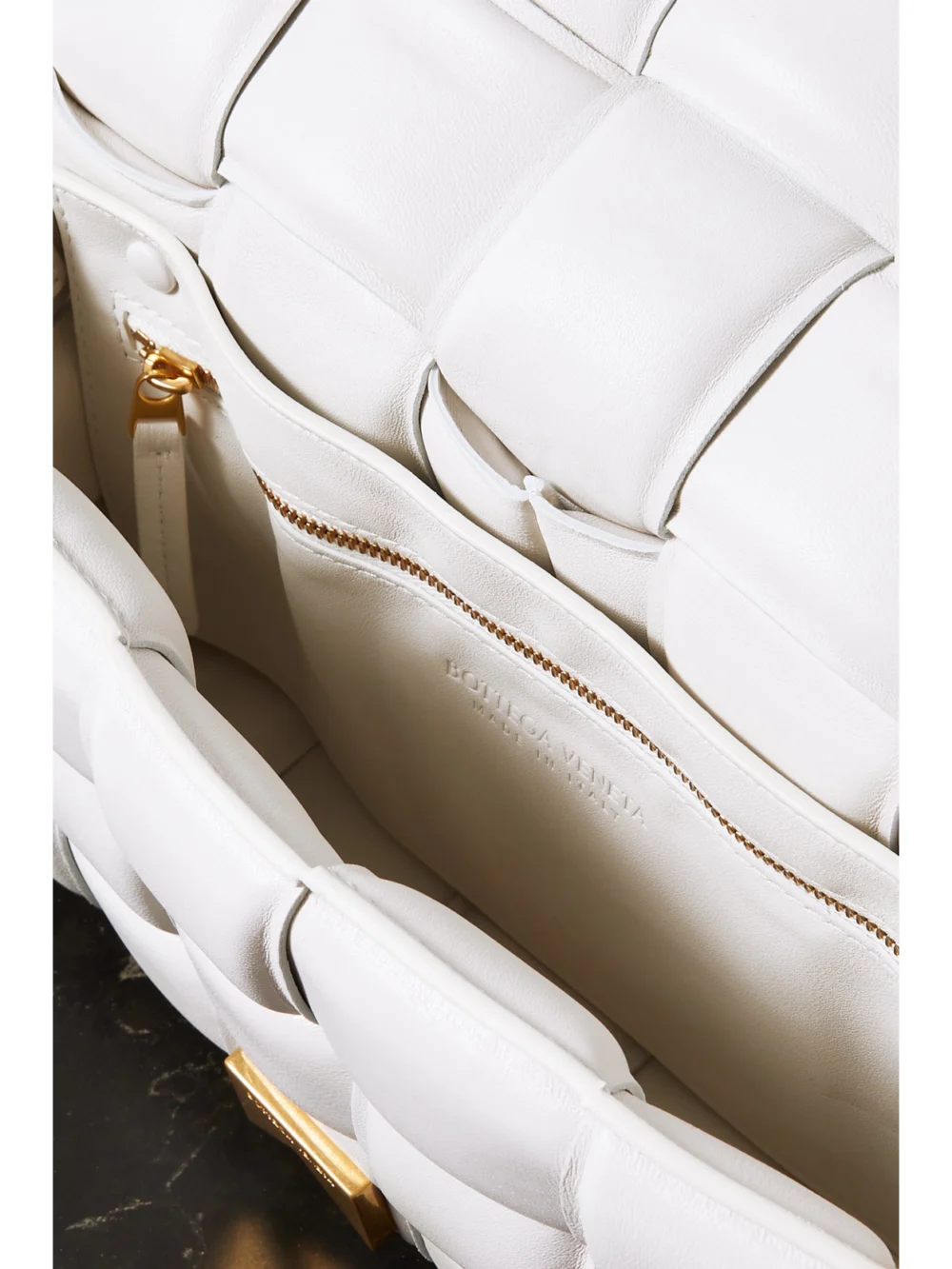 Bottega Veneta Cassette Medium Padded Intrecciato Leather Shoulder Bag, another view
