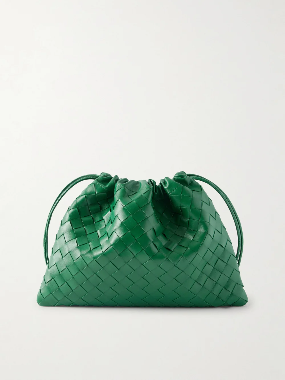 Bottega Veneta Dustbag Small Intrecciato Leather Pouch in green
