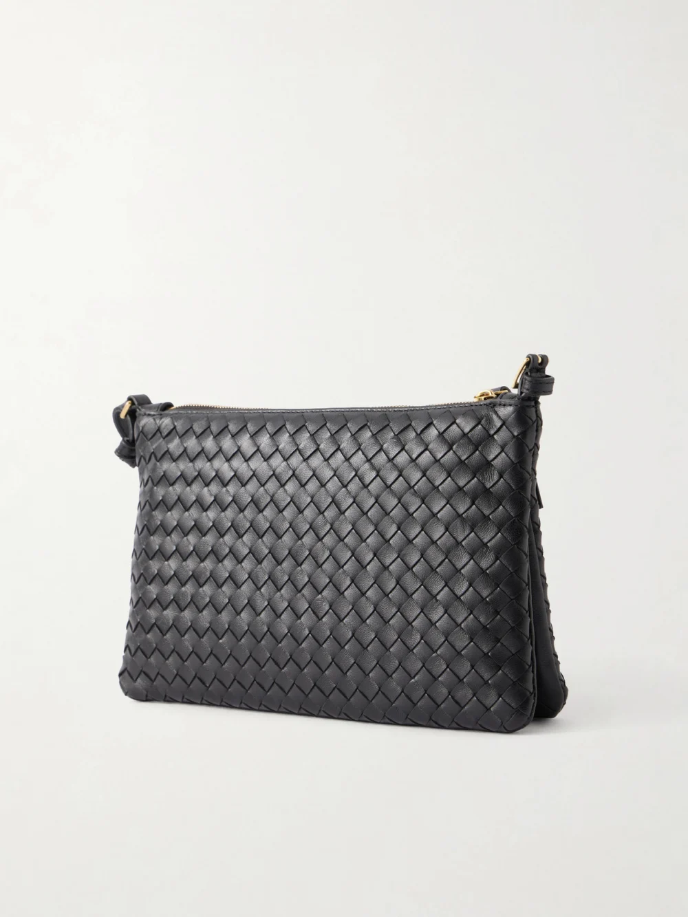 Back view of the Bottega Veneta Gemellini Intrecciato Leather Shoulder Bag