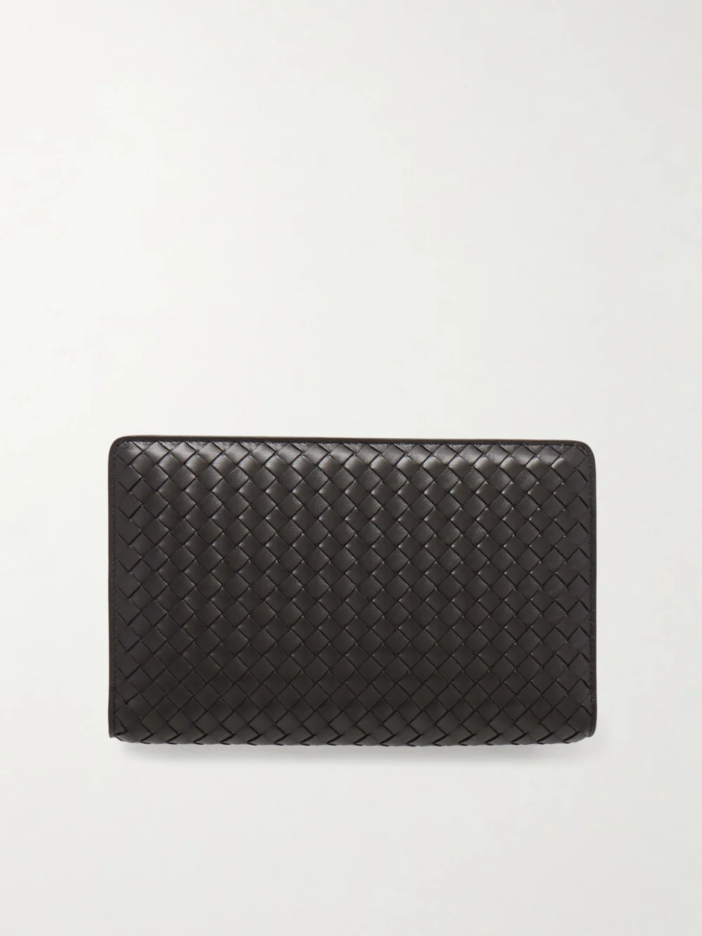 Back view of the Bottega Veneta Intrecciato Leather Pouch