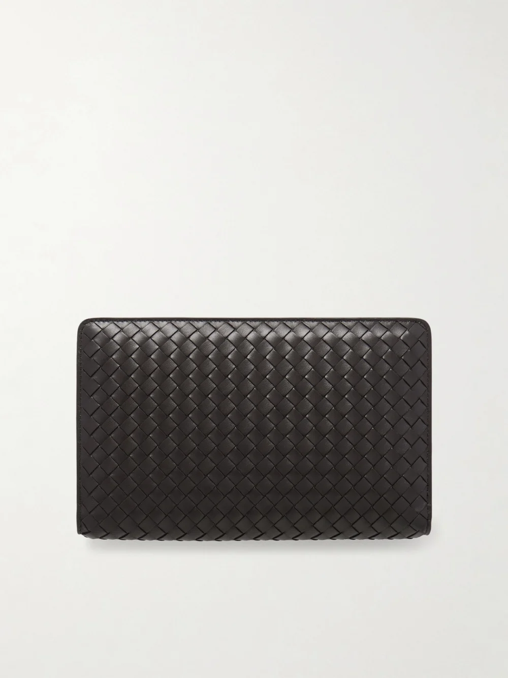 Bottega Veneta Intrecciato Leather Pouch in brown