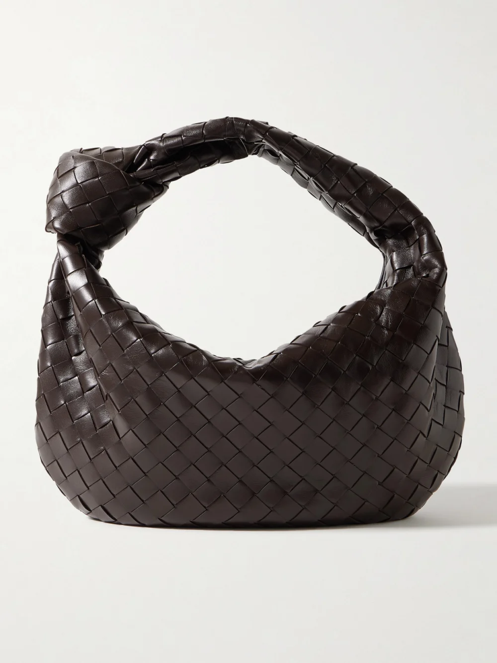 Bottega Veneta Jodie Small Intrecciato Leather Tote in brown