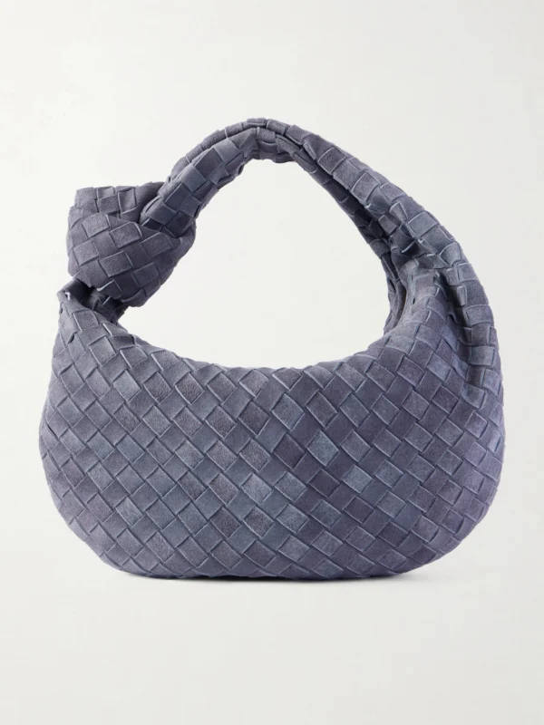 Bottega Veneta Jodie Small Intrecciato Suede Tote