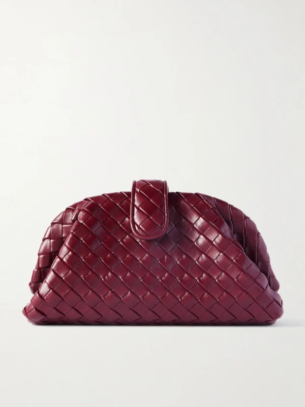 Bottega Veneta Lauren 1980 Teen Small Intrecciato Leather Clutch