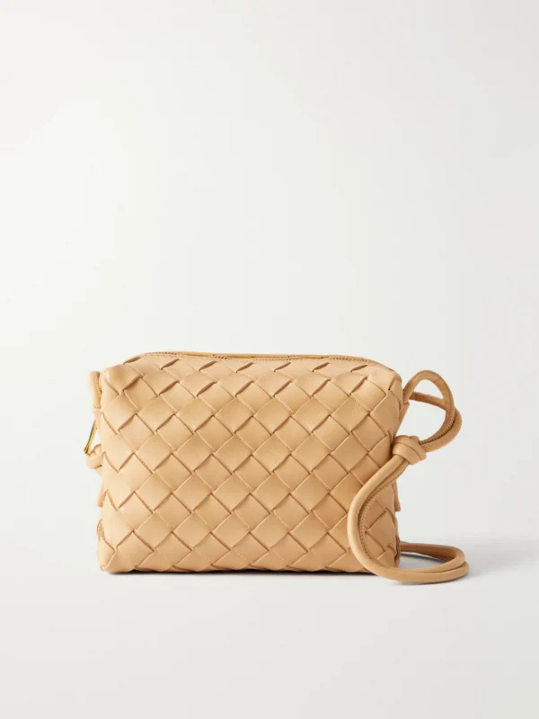 Bottega Veneta Loop Mini Intrecciato Leather Shoulder Bag