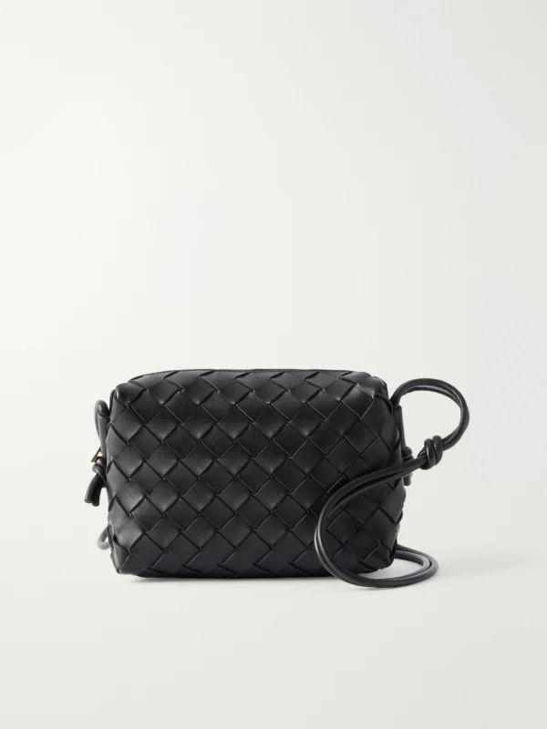 Bottega Veneta Loop Mini Intrecciato Leather Shoulder Bag
