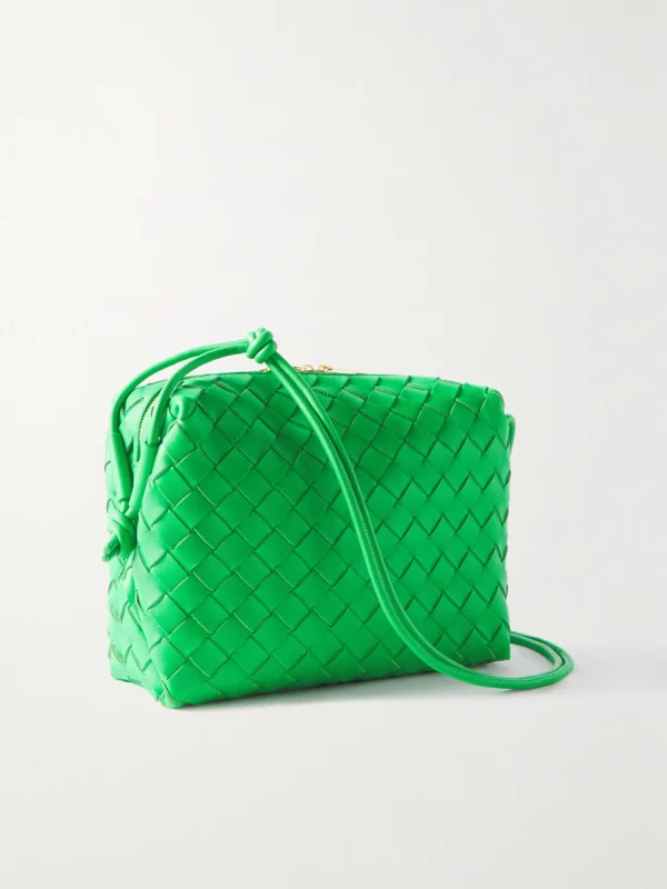 Bottega Veneta Loop Mini Intrecciato Leather Shoulder Bag