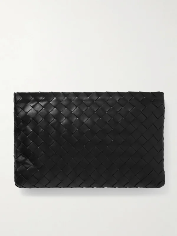 Bottega Veneta Medium Intrecciato Leather Pouch