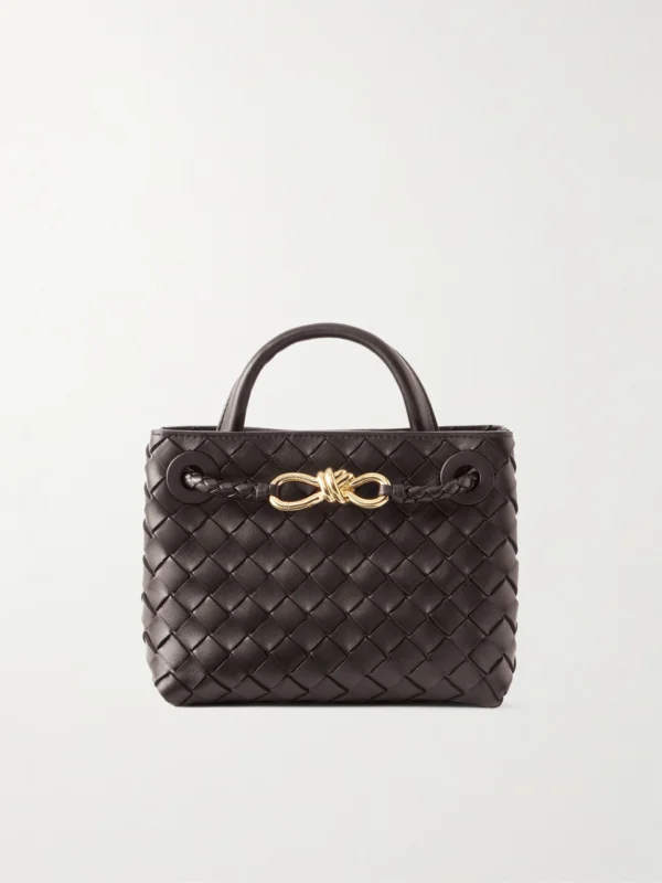 Bottega Veneta Mini Andiamo Intrecciato Leather Tote