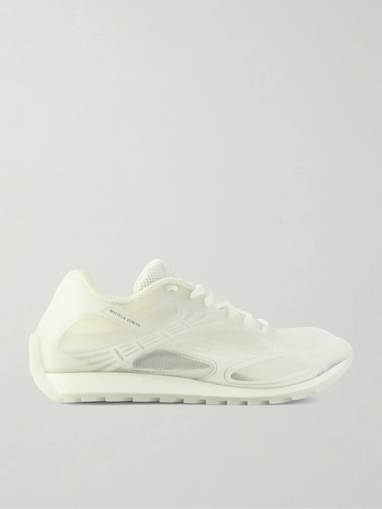 Bottega Veneta Orbit Rubber and Mesh Sneakers