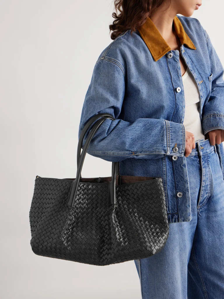 Bottega Veneta Pinacoteca Medium Reversible Intrecciato Leather Tote