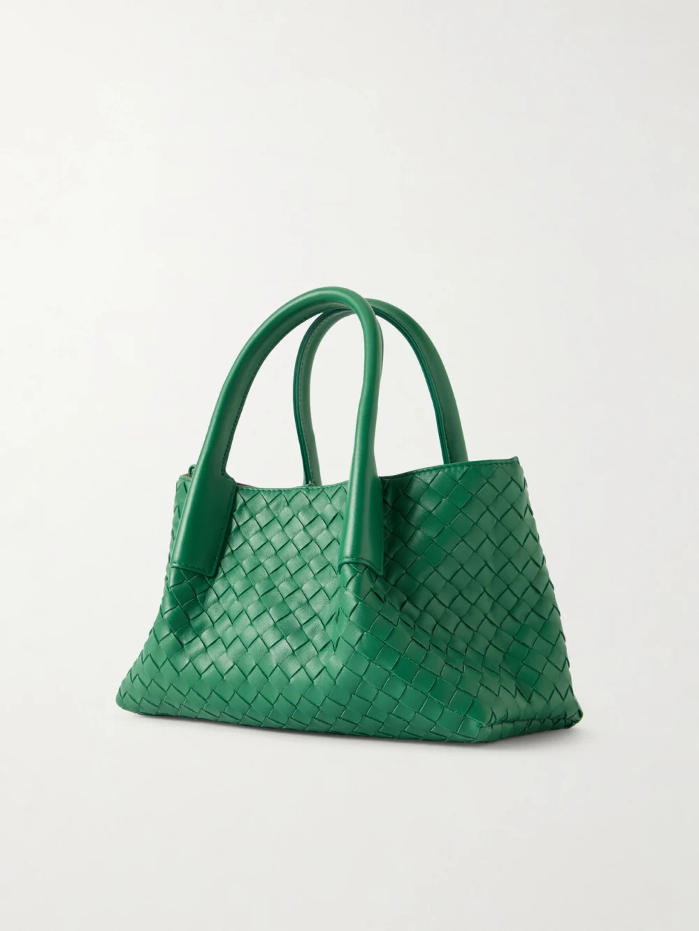 Back view of the Bottega Veneta Pinacoteca Small Intrecciato Leather Tote